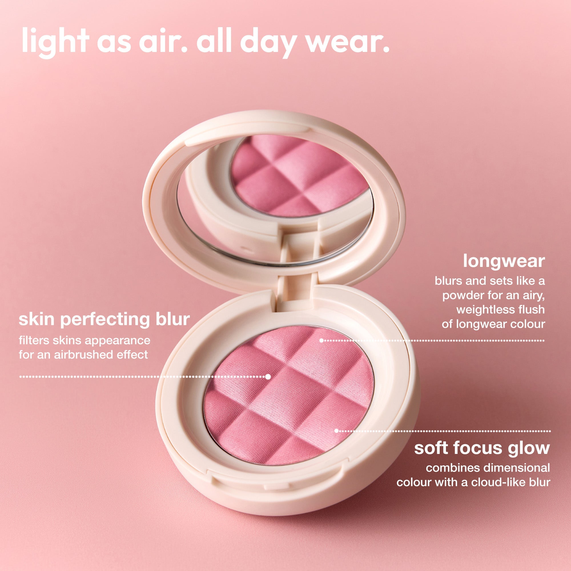 colour_fridays, | ICONIC London Fridays Buildable Blurring Blush Light as air, all day wear