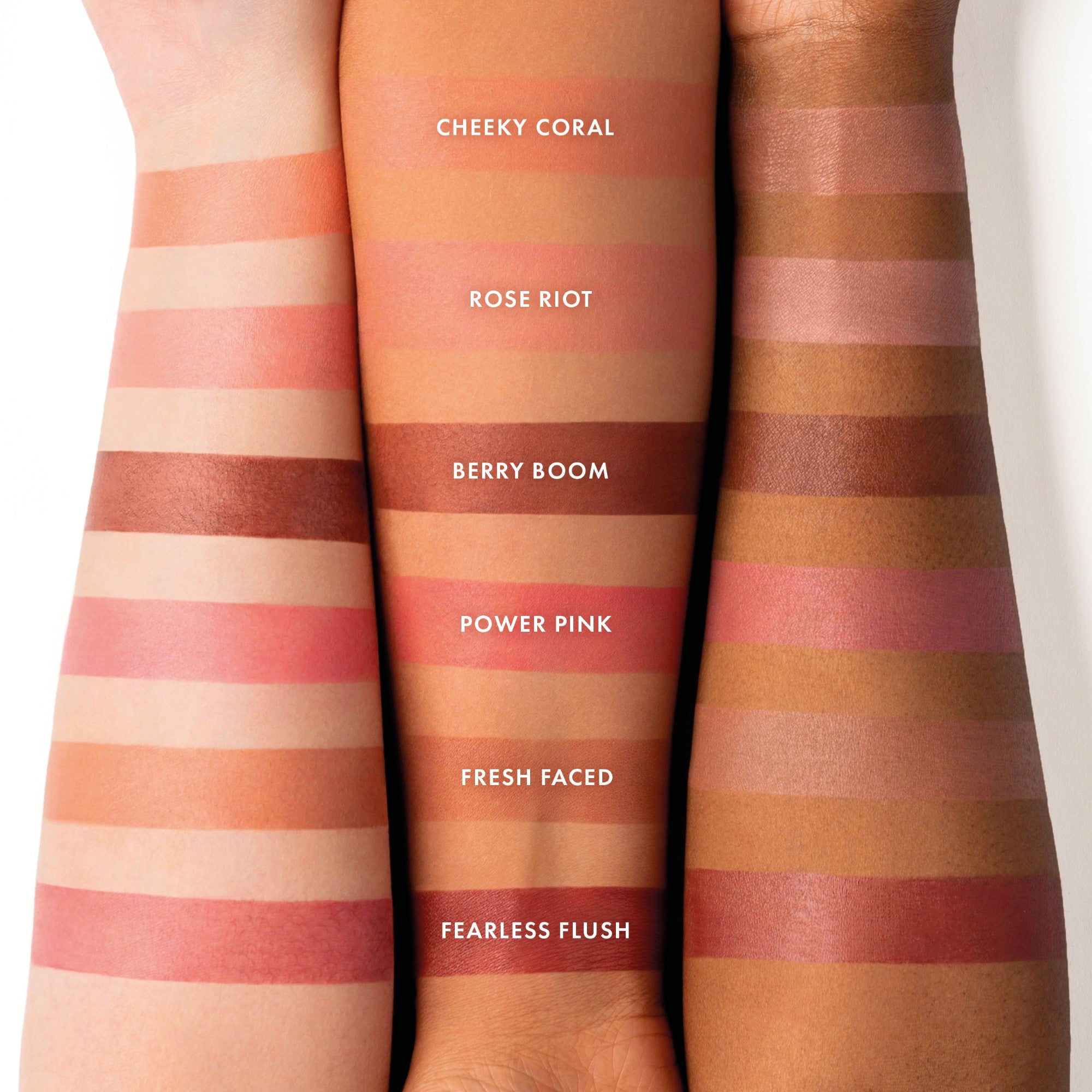colour_Rose Riot,colour_Cheeky Coral,colour_Power Pink,colour_Fresh Faced, Fearless Flush