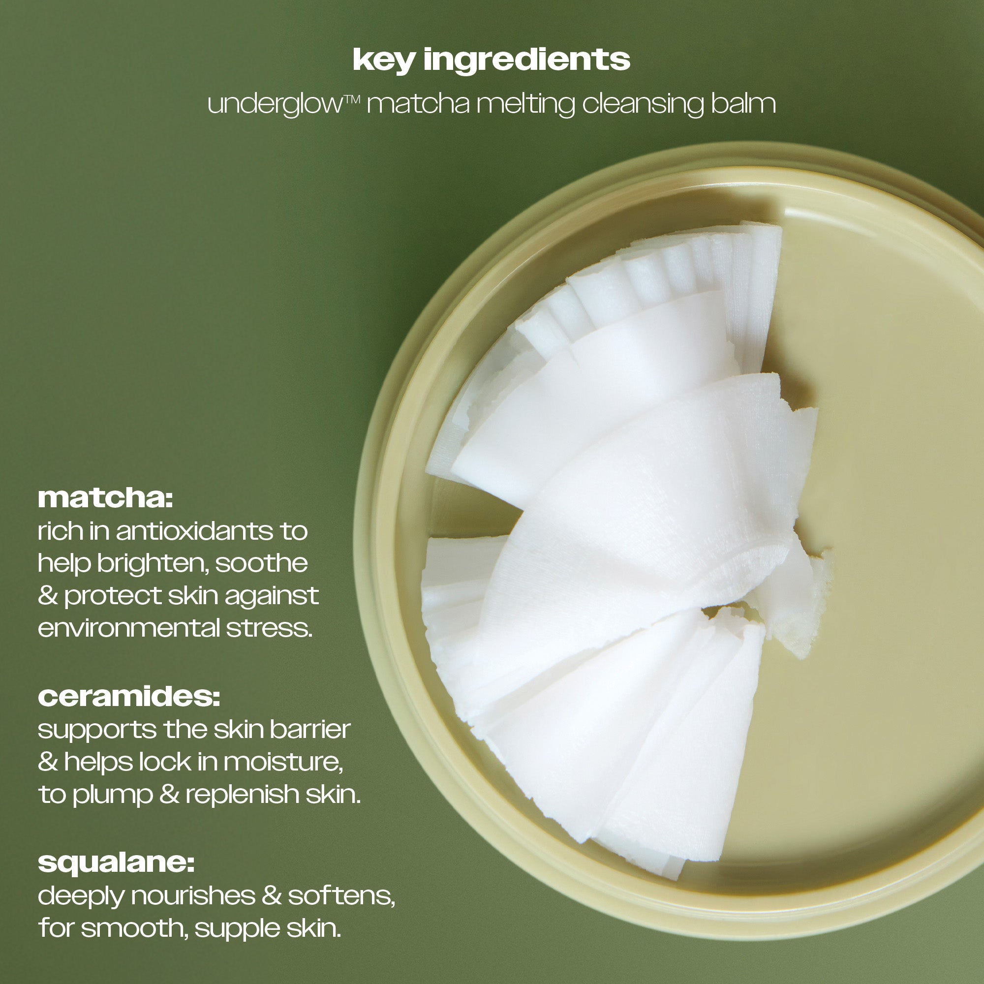 Underglow™ Matcha Melting Cleansing Balm