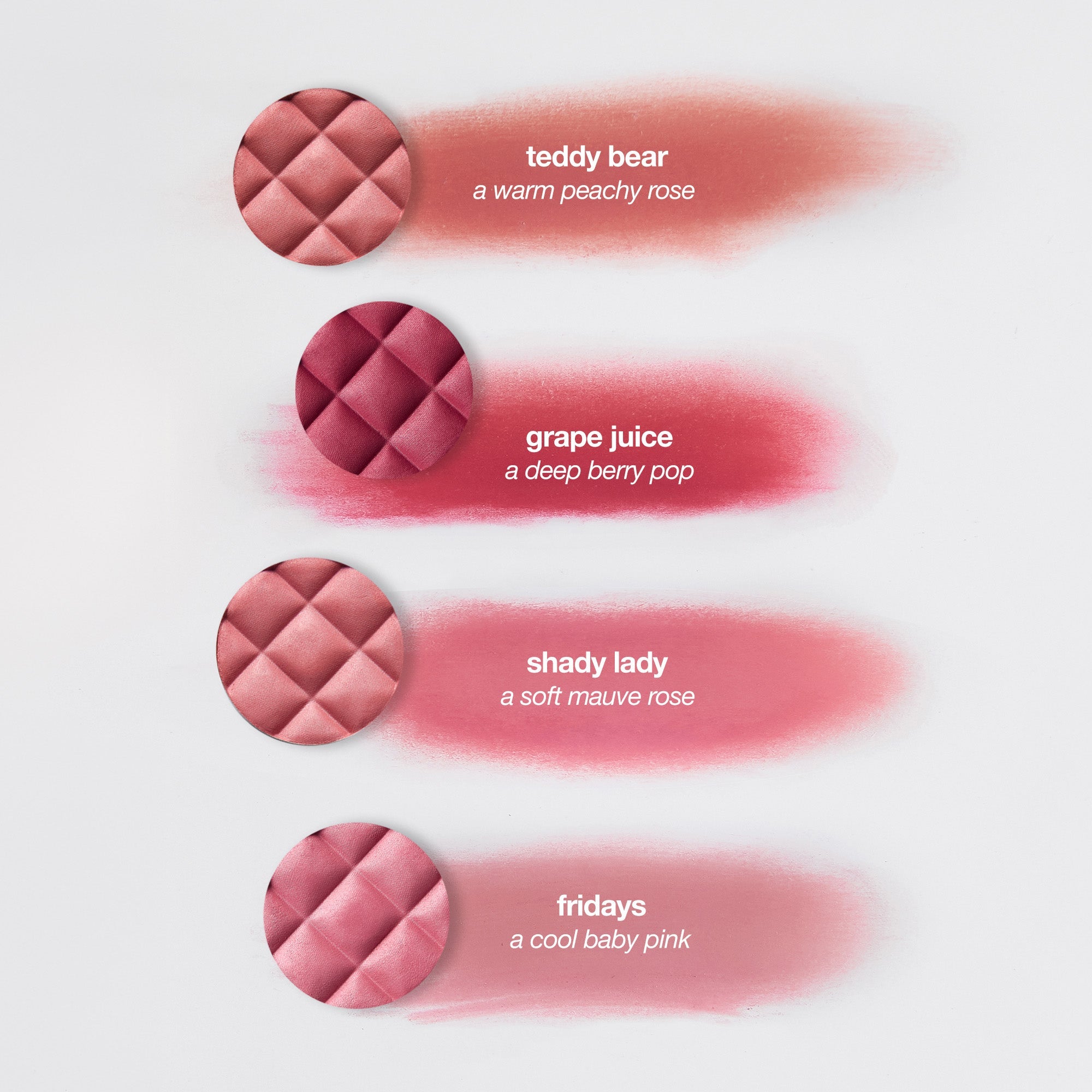 colour_fridays, | ICONIC London Fridays Buildable Blurring Blush Shade Swatches