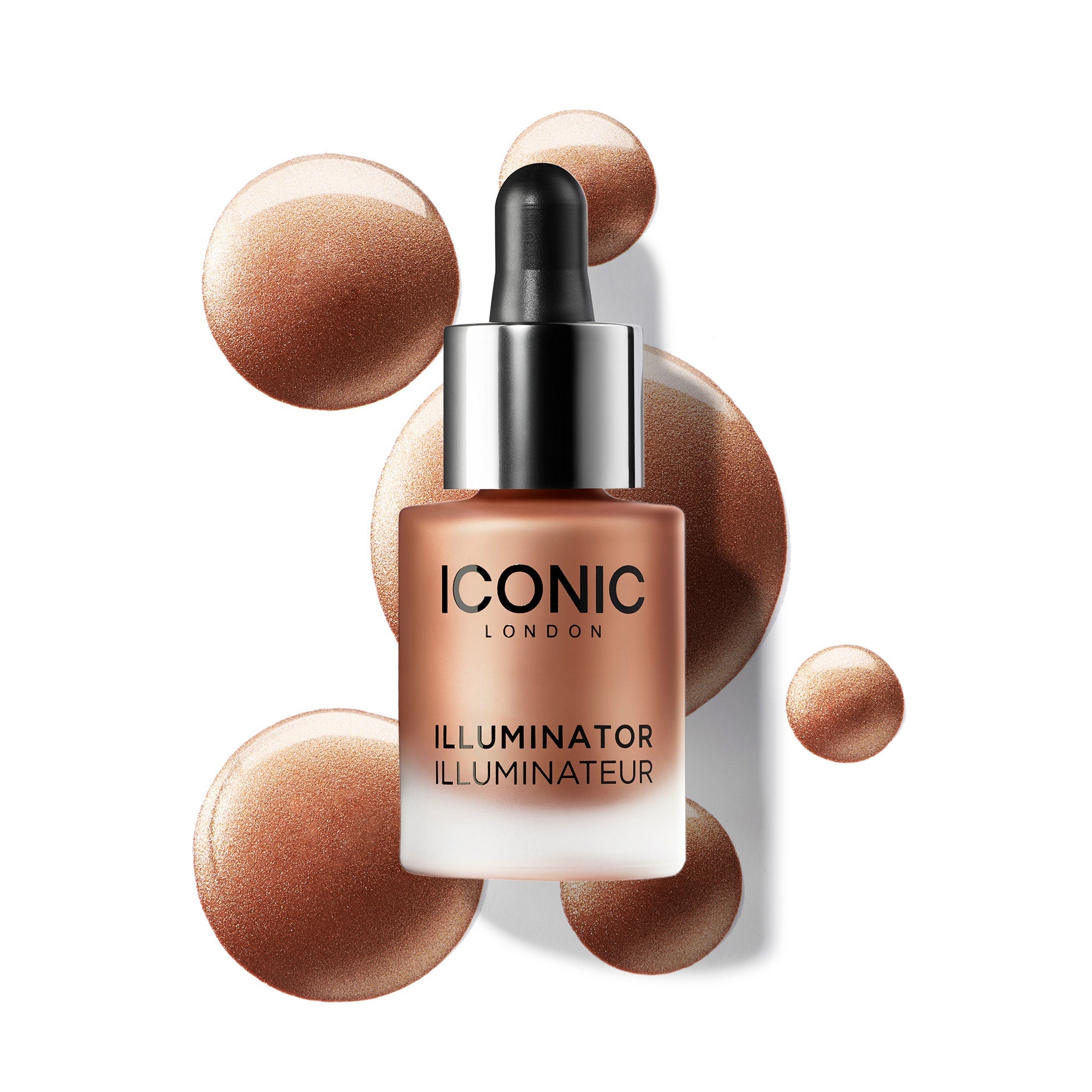 colour_Glow (Terracotta Bronze), | Iconic London Illuminator Liquid Highlighter Drops - Glow Terracotta Bronze