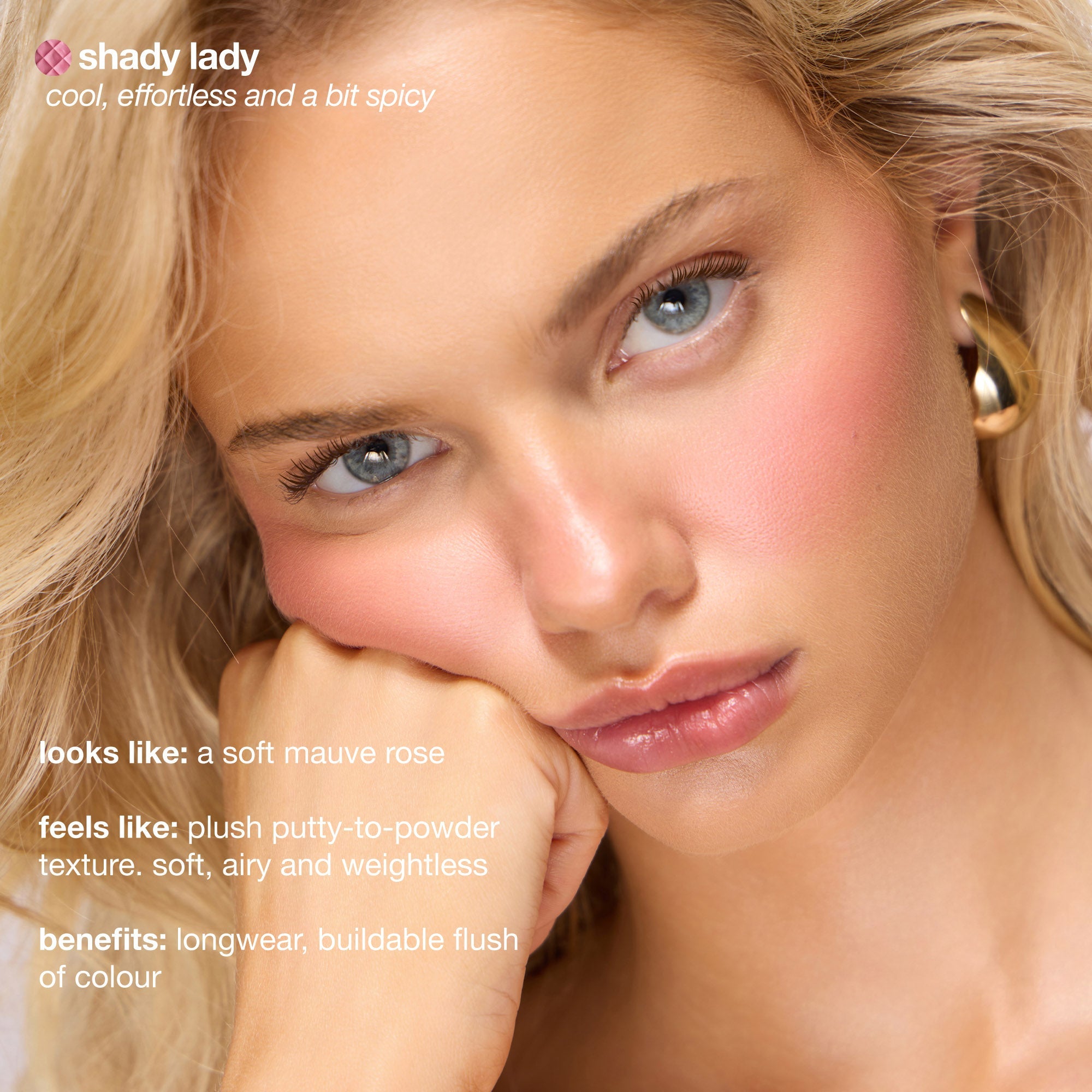 colour_shady lady, | ICONIC London Shady Lady Buildable Blurring Blush Cool, effortless and a bit spicy
